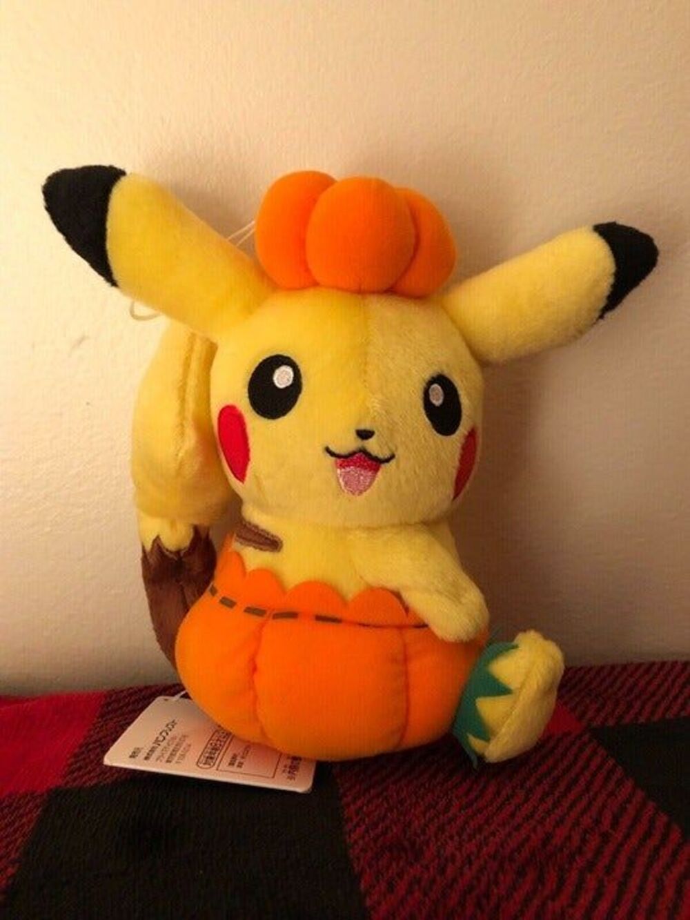 Banpresto Pokemon Halloween Pikachu Pumpkin 2018 Toreba Prize Plush 6.5" NWT